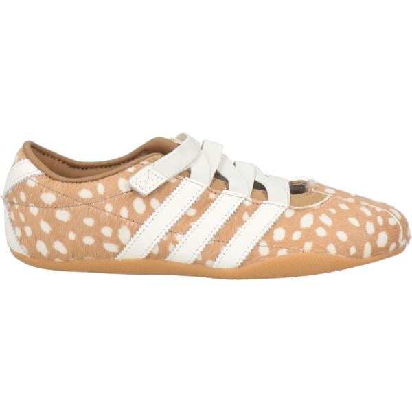 Ballerine da donna in bianco neve animalier a punta tonda in pelle Adidas Originals Adidas Originals