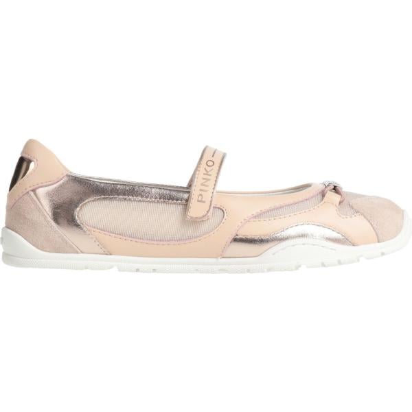 Ballerine da donna in bianco neve a punta tonda in pelle Pinko Pinko