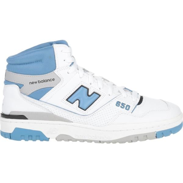 Sneakers alte da donna in bianco neve a punta tonda con lacci New Balance New Balance