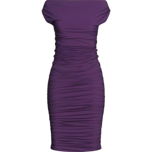 vestiti midi/longuette Chiara Boni La Petite Robe viola tinta unita