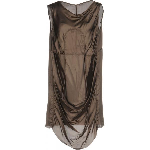 Vestito in cupro Rick Owens tinta unita