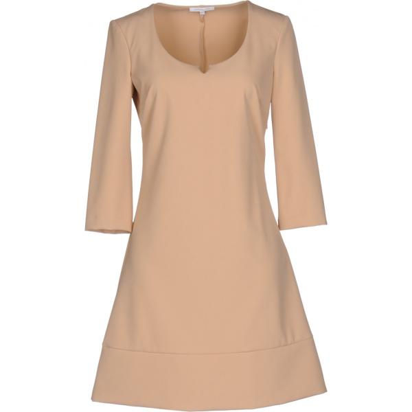 Vestito corto a trapezio collo tondo a maniche lunghe con zip interno sfoderato tinta unita Patrizia Pepe tinta unita