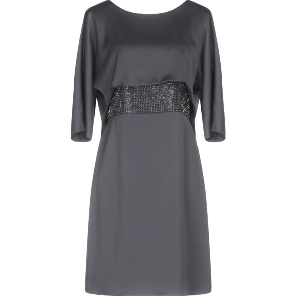 vestiti corti Armani Collezioni grigio tinta unita