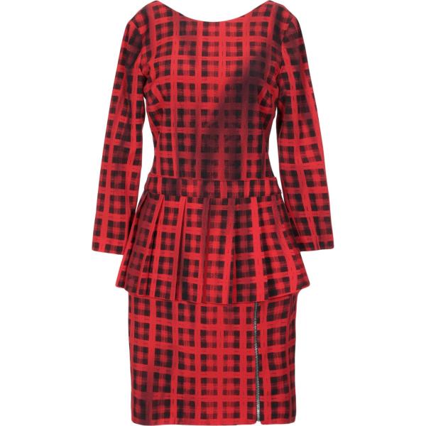 vestiti corti Moschino rosso a quadri