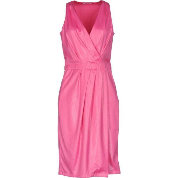 Vestito a trapezio scollatura profonda con zip interno sfoderato jersey Moschino Cheap And Chic tinta unita