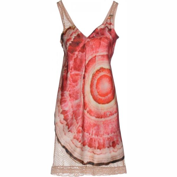 Vestito corto a trapezio con pizzo fantasia multicolore collo a v interno sfoderato in raso vestibilità ridotta Givenchy multicolore