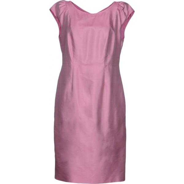 Vestito corto a tubino collo tondo con zip interno foderato in seta twill Weekend Max Mara tinta unita