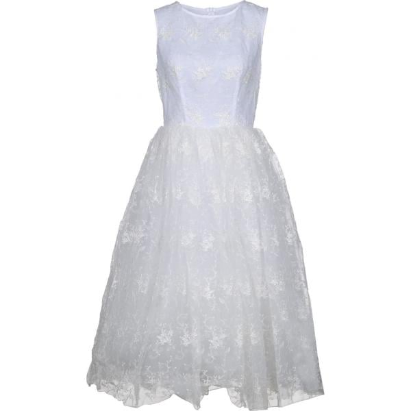 vestiti midi/longuette Isabel Garcia bianco tinta unita