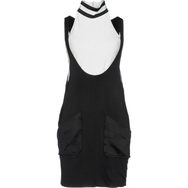 Vestito corto a tubino fantasia effetto laminato collo alto senza maniche con zip interno foderato jersey Karl Lagerfeld multicolore