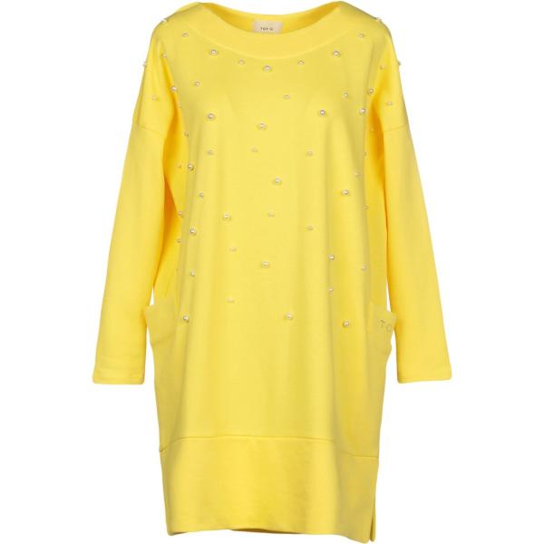 vestito corto Toy G. giallo tinta unita