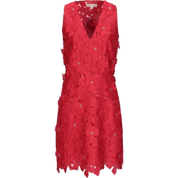 vestiti corti Michael Michael Kors rosso tinta unita