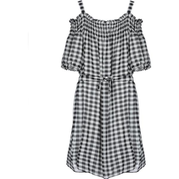 vestiti corti Boutique Moschino grigio a quadri