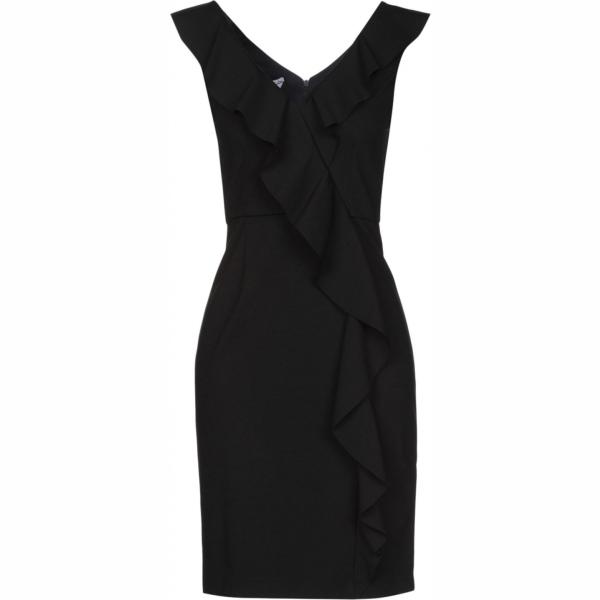 Vestito corto a tubino con ruches collo a v senza maniche con zip interno sfoderato jersey Biancoghiaccio tinta unita
