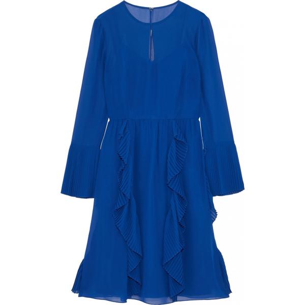 vestiti corti Mikael Aghal blu tinta unita