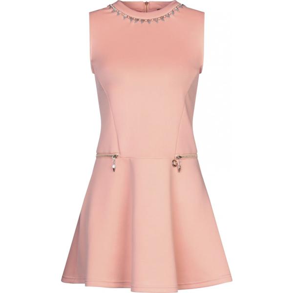 vestiti corti Mangano rosa tinta unita