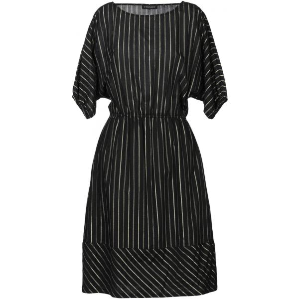 vestiti midi/longuette Twinset nero a righe