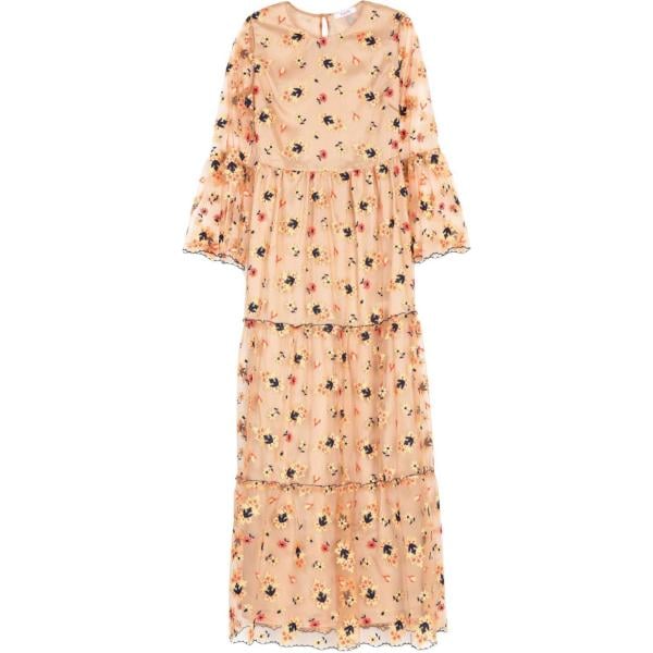 vestito lungo Blugirl Blumarine marrone a fiori
