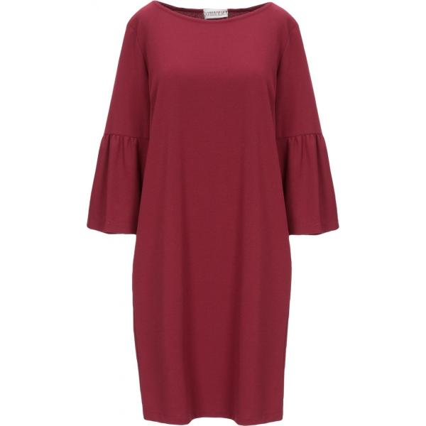 vestito corto Donnamedea viola tinta unita