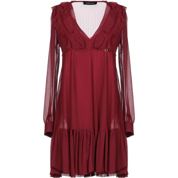 vestito corto Mangano rosso tinta unita