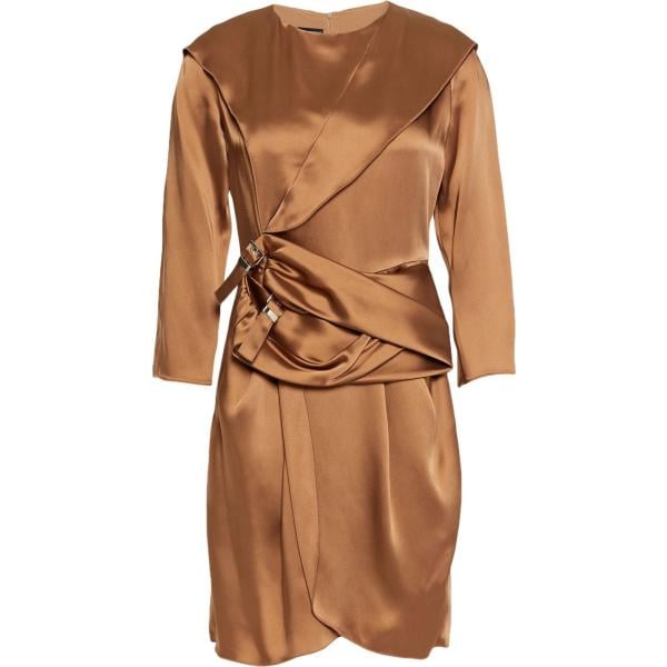 vestiti corti Emporio Armani marrone tinta unita
