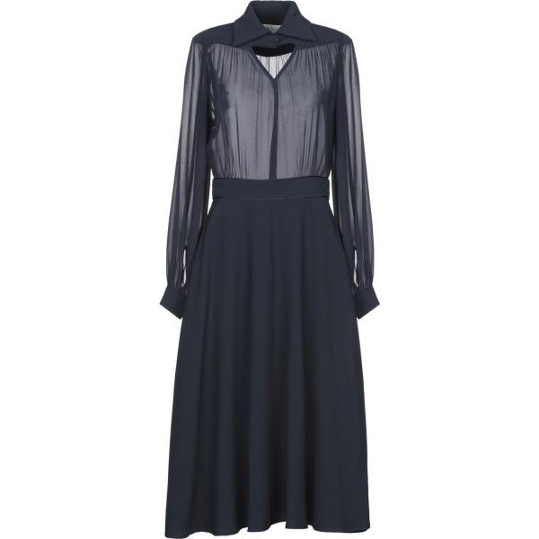 vestiti midi/longuette L Autre Chose blu tinta unita