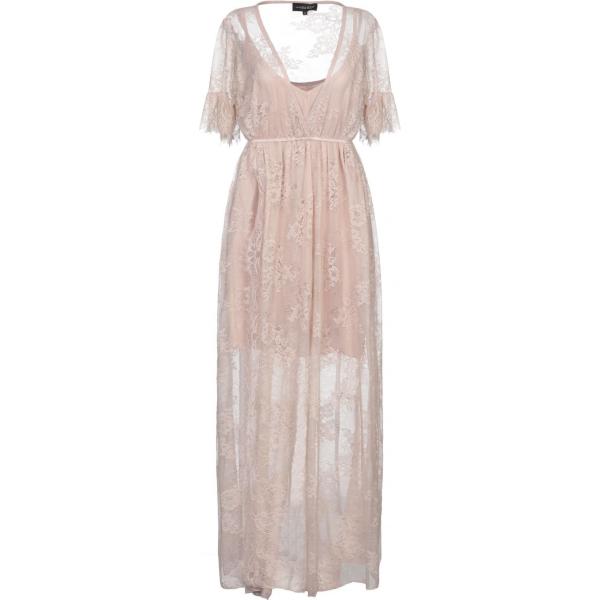 Vestito lungo con pizzo collo a v a maniche 3/4 tinta unita Vanessa Scott tinta unita
