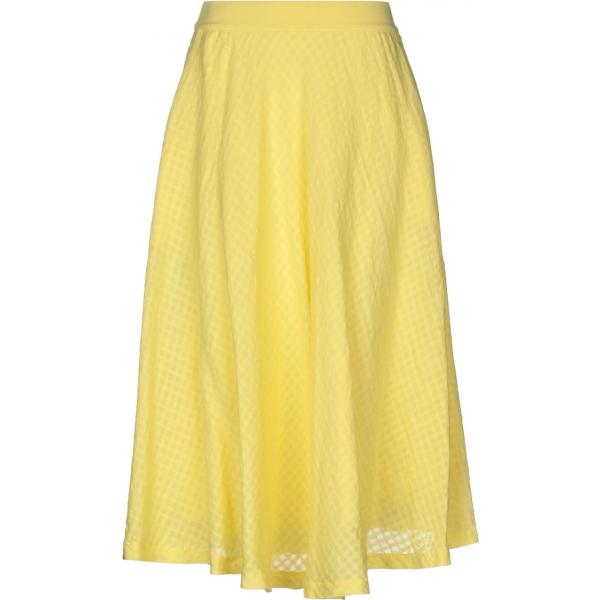 Gonna longuette a trapezio interno foderato jacquard European Culture tinta unita