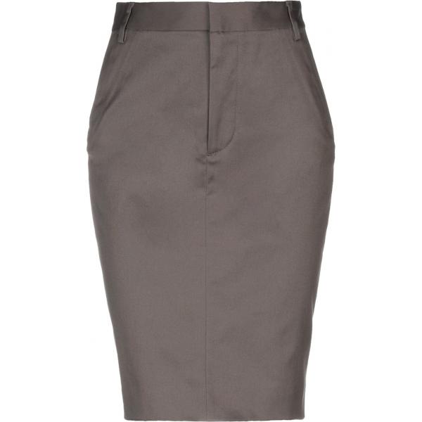 Gonna al ginocchio con zip interno sfoderato tinta unita Dsquared2 tinta unita