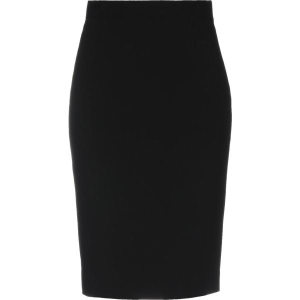 Gonna al ginocchio con zip interno foderato crêpe Dsquared2 tinta unita