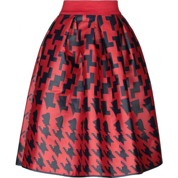 Gonna longuette pied de poule con zip interno sfoderato con tasche Maria Di Sole pied de poule
