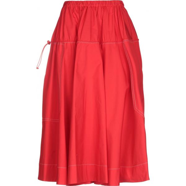 gonne longuette Marni rosso tinta unita