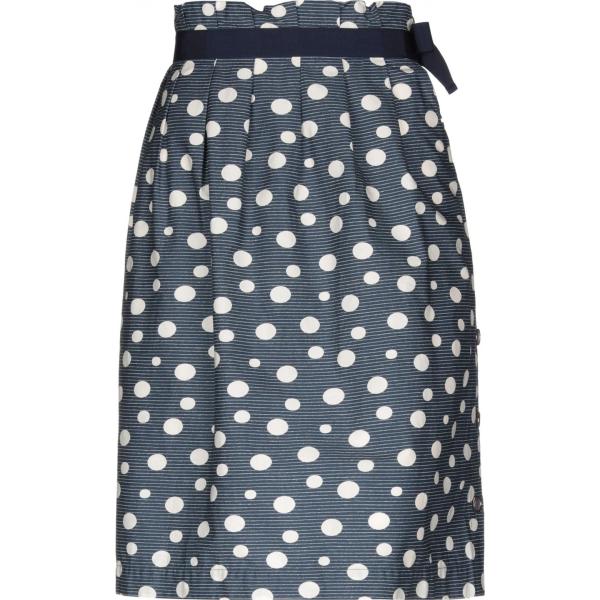 gonne longuette Manila Grace blu a pois