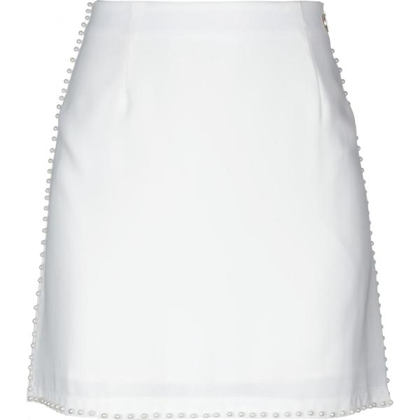 minigonne Mangano bianco tinta unita