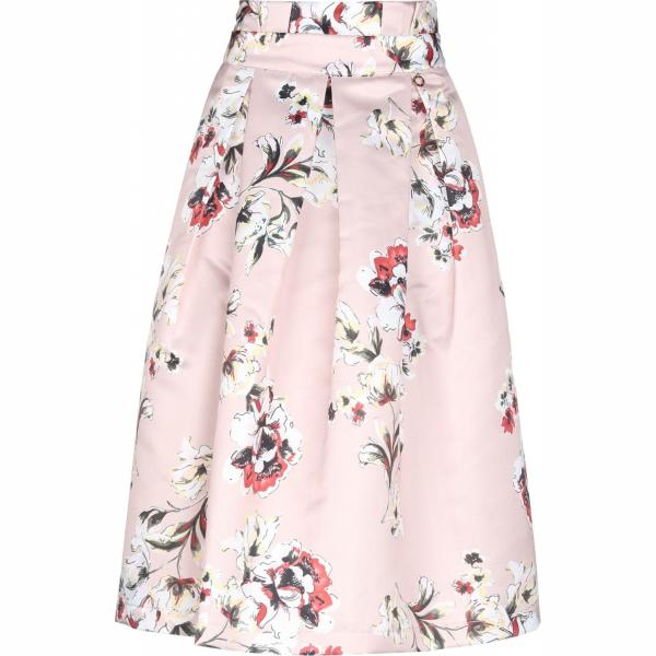 Gonna longuette fantasia floreale con zip interno sfoderato in raso con tasche Relish a fiori