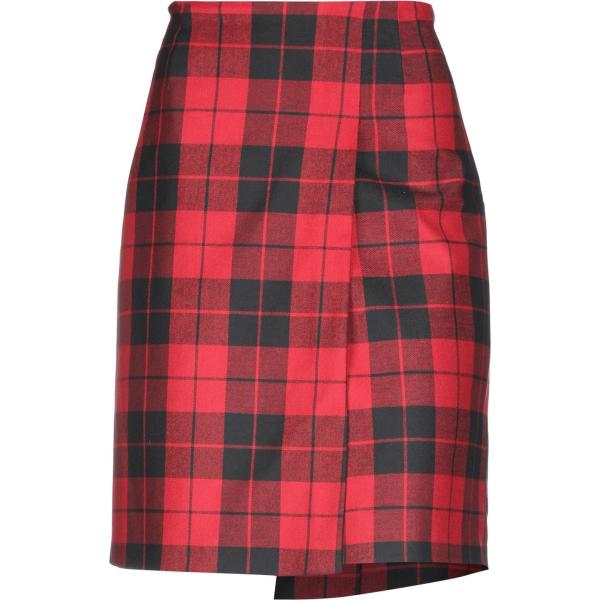 Gonna al ginocchio fantasia con zip interno foderato in flanella Department 5 rosso scozzese