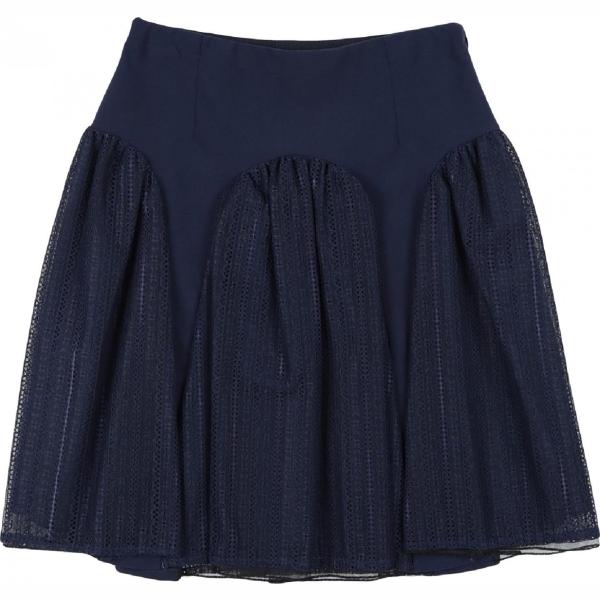 gonne longuette Patrizia Pepe Sera blu tinta unita