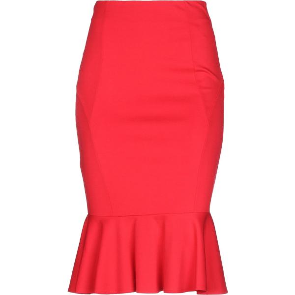 Gonna longuette con zip interno sfoderato jersey Pinko tinta unita