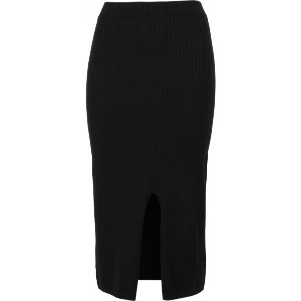 Gonna longuette con spacco anteriore lavorato a maglia interno sfoderato tinta unita Free People tinta unita