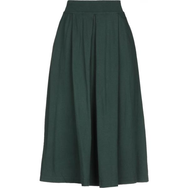 Gonna longuette interno sfoderato jersey European Culture verde tinta unita