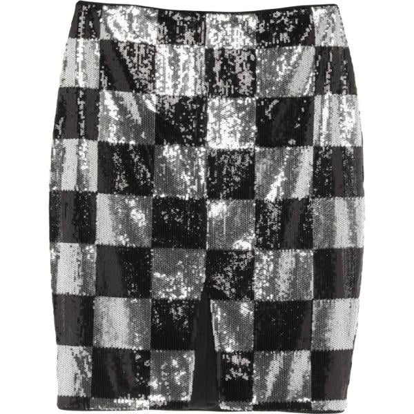 gonna longuette SH by SILVIAN HEACH nero a quadri