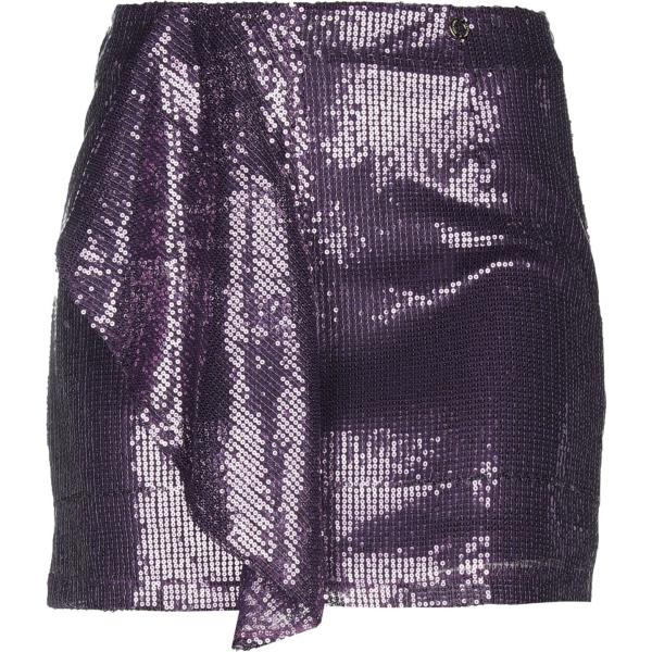 minigonne Mangano viola tinta unita