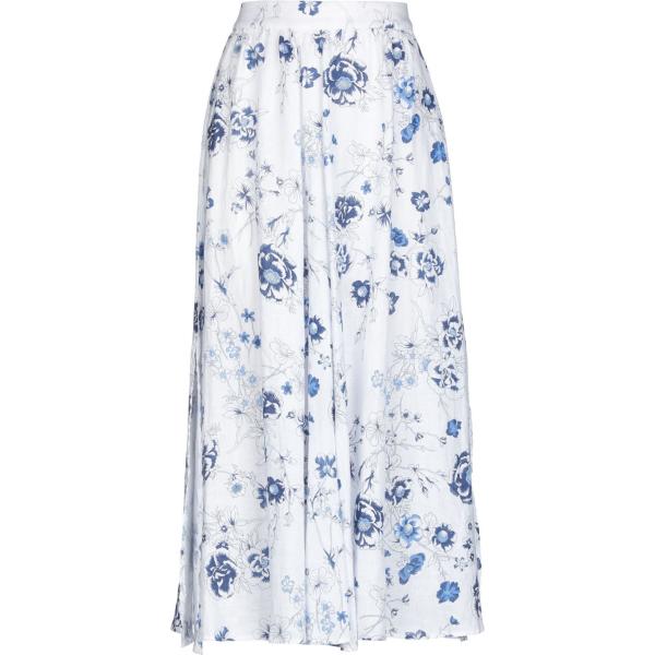 gonna lunga 120% bianco a fiori