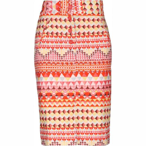 gonne longuette M Missoni arancione geometrica