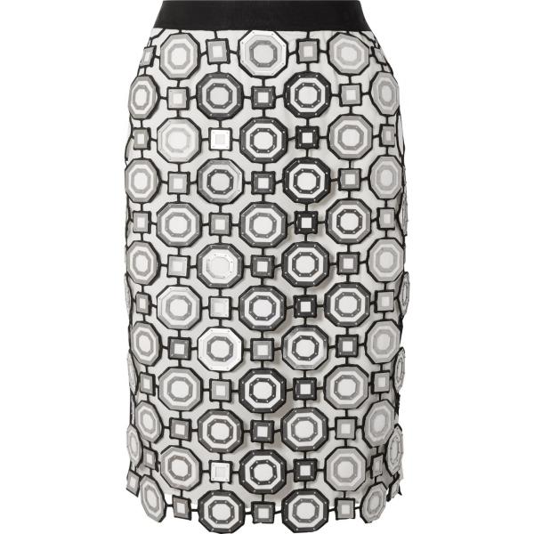 gonne longuette Tory Burch bianco tinta unita