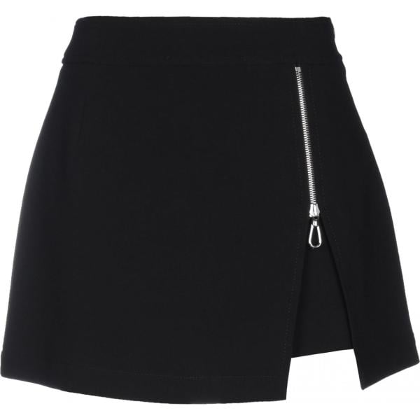 minigonna Sandro nero tinta unita