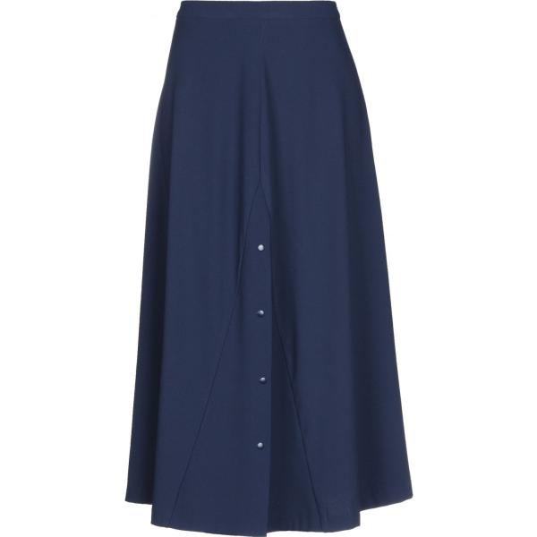 gonne longuette Stefanel blu tinta unita