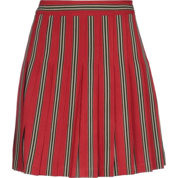 minigonne Etro rosso a righe