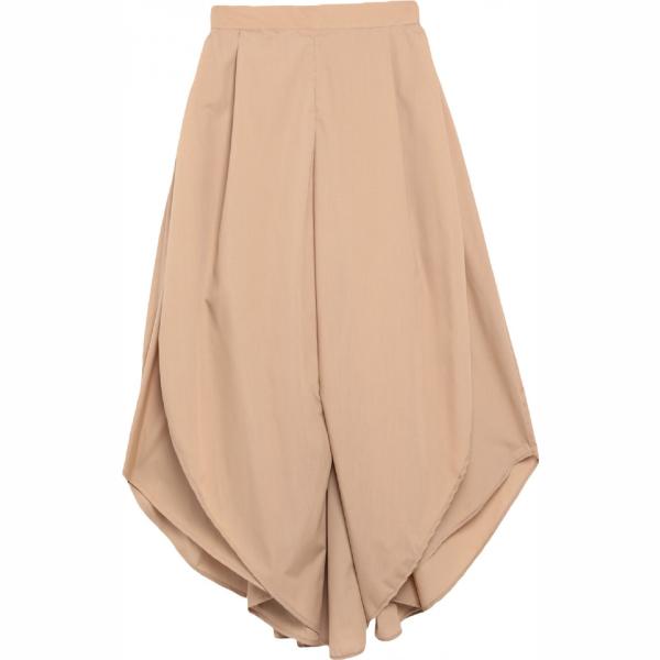 pantaloni Giovanna Nicolai marrone tinta unita