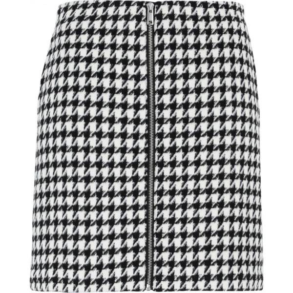 gonne longuette Vero Moda nero pied de poule