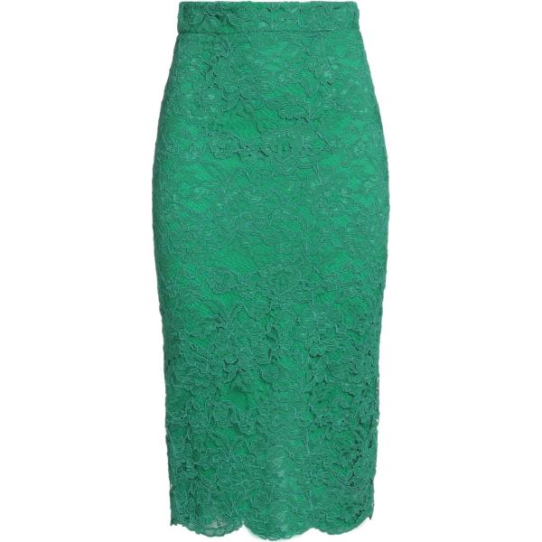 gonne longuette Elisabetta Franchi verde tinta unita